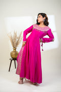 Fuchsia Anarkali