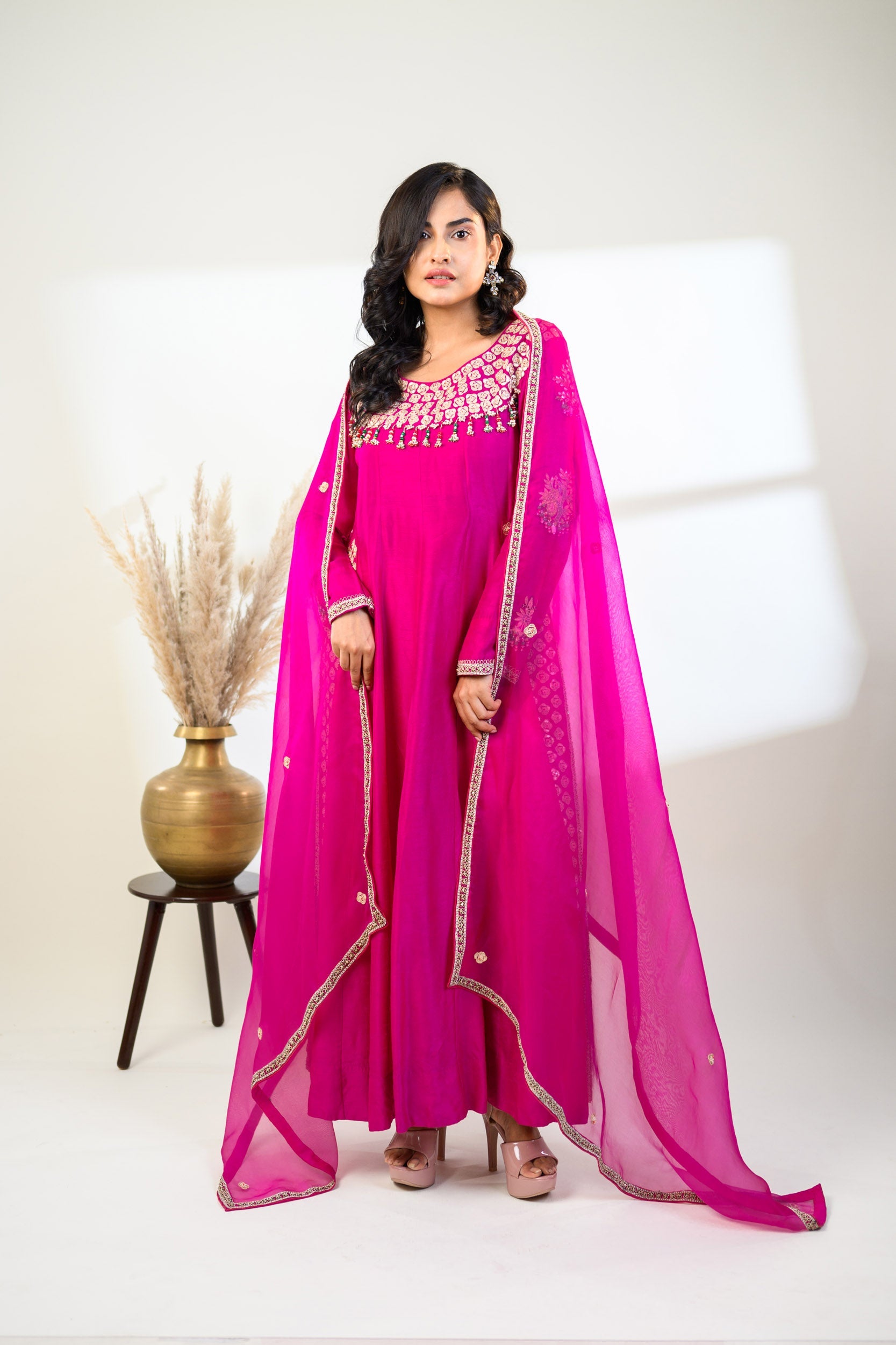 Fuchsia Anarkali
